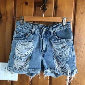 Vintage Levi shorts.